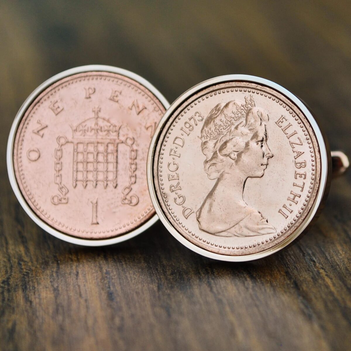 1973 One Penny Cufflinks