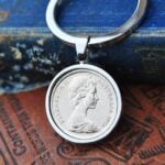 1974 Australian Five Cents Keyring