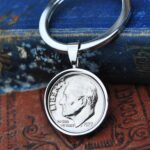 1977 U.S. Dime Coin Keyring