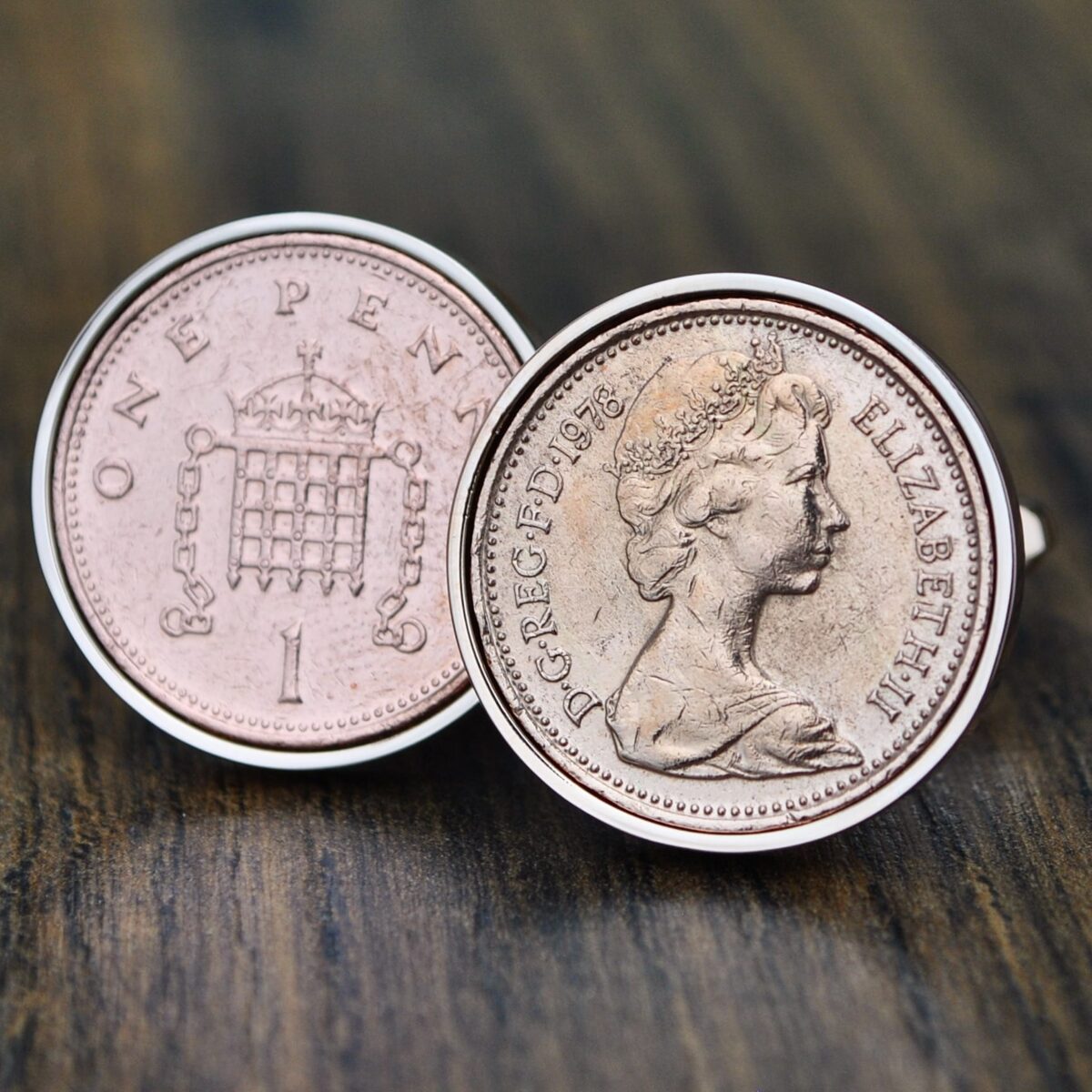1978 One Penny Cufflinks