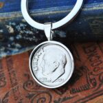 1978 U.S. Dime Coin Keyring