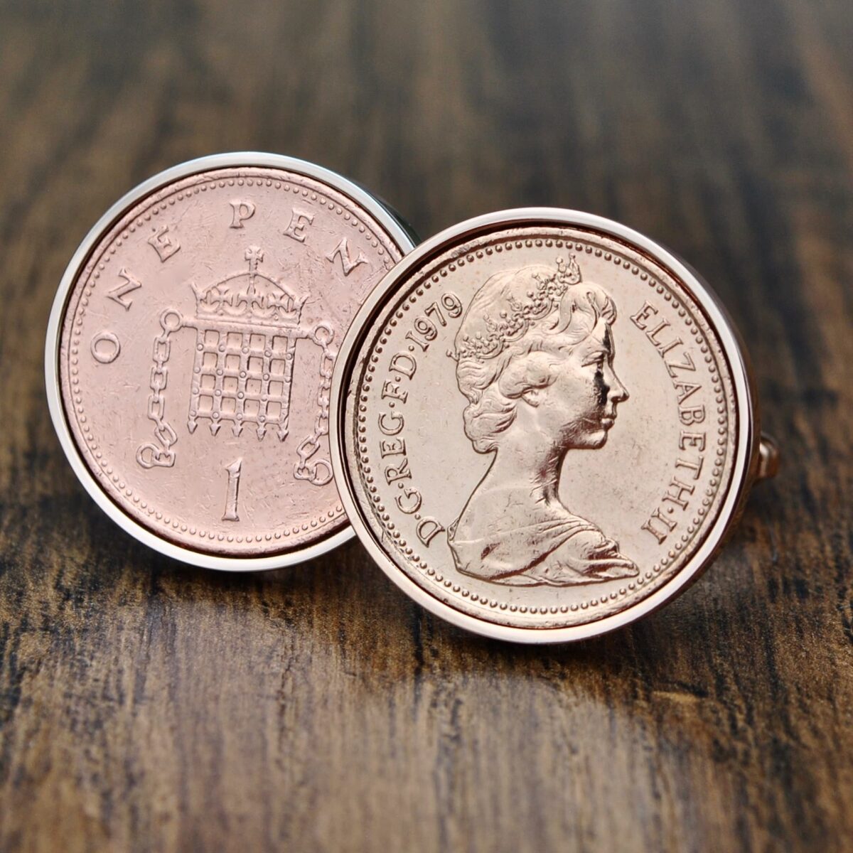 1979 One Penny Cufflinks