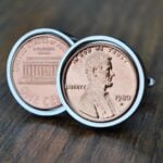 1980 U.S. Penny Coin Cufflinks