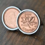 1980 Canadian Penny Coin Cufflinks