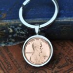 1981 U.S. Penny Coin Keyring