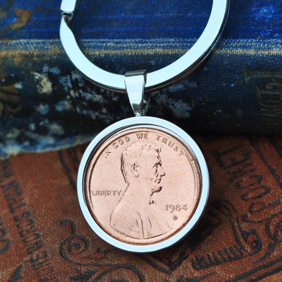 1984 U.S. Penny Coin Keyring
