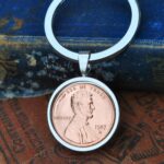 1987 U.S. Penny Coin Keyring
