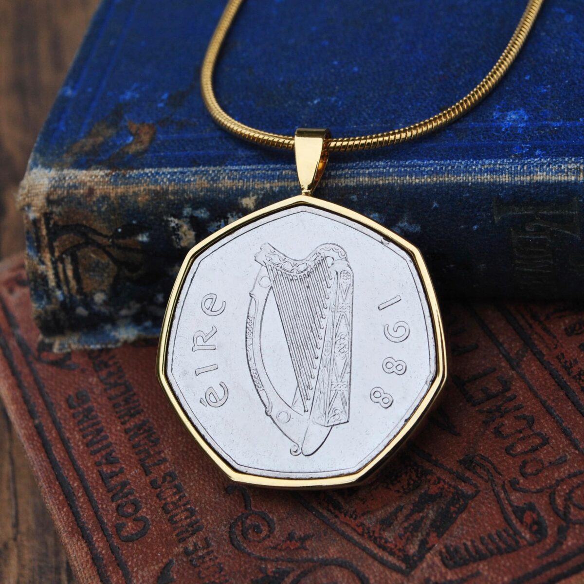 1988 Irish Fifty Pence Necklace