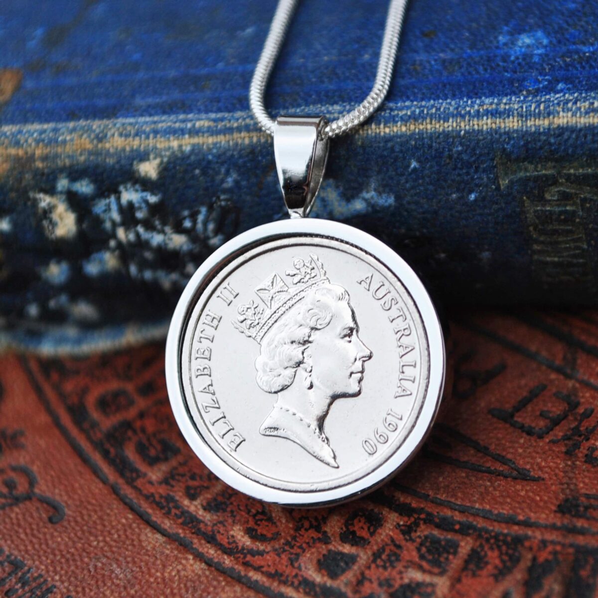1990 Australian Five Cents Necklace - Silver