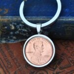 1990 U.S. Penny Coin Keyring