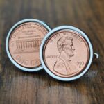 1993 U.S. Penny Coin Cufflinks