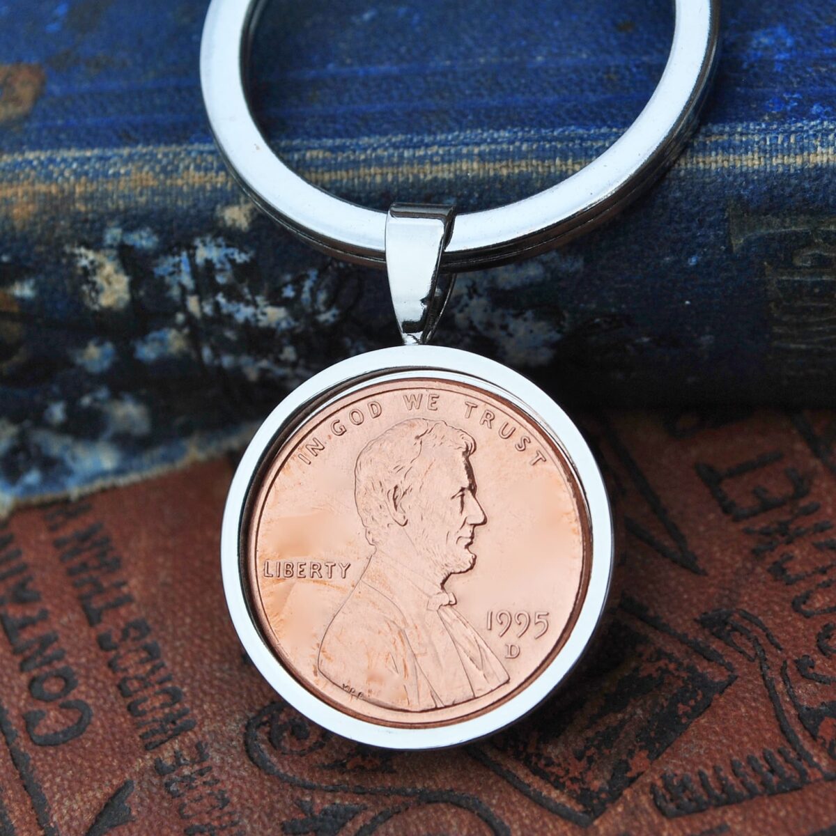 1995 U.S. Penny Coin Keyring