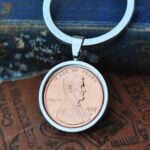 1997 U.S. Penny Coin Keyring