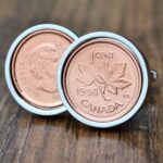 1998 Canadian Penny Coin Cufflinks