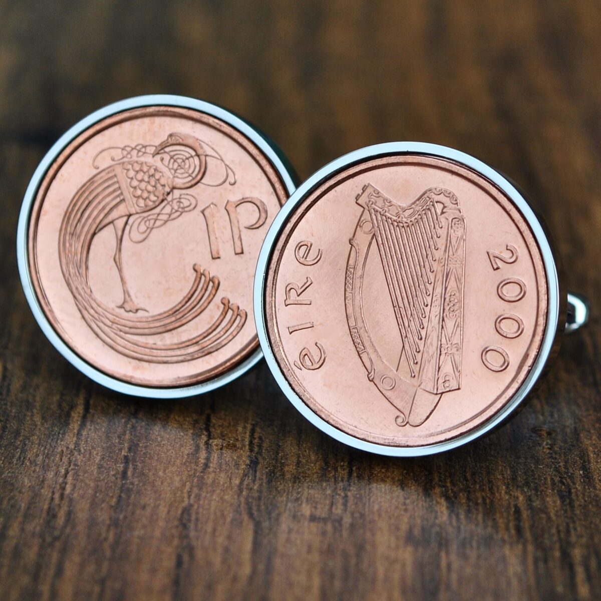 2000 Irish One Penny Cufflinks