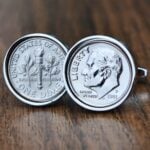 2001 U.S. Dime Coin Cufflinks