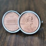 2001 U.S. Penny Coin Cufflinks