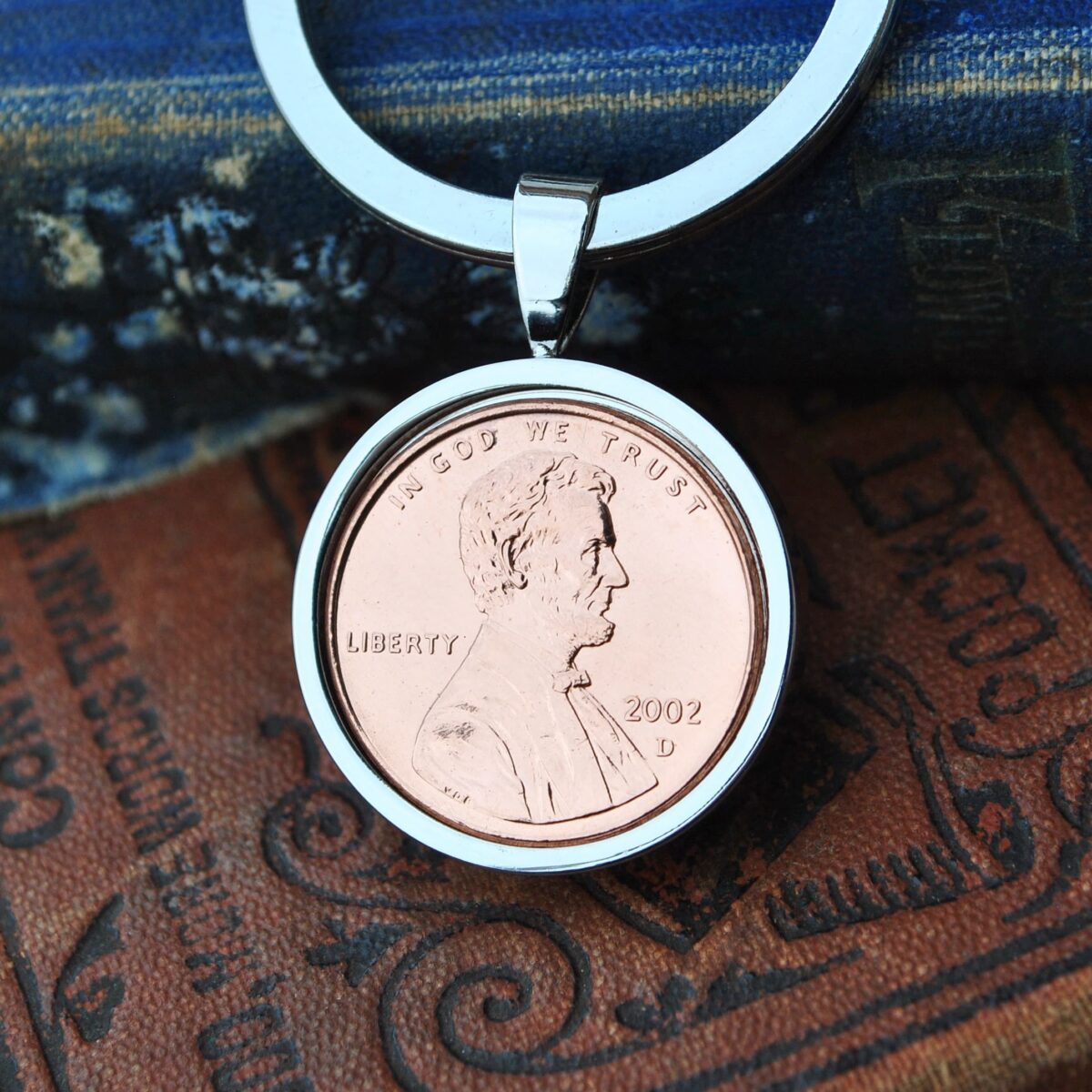 2002 U.S. Penny Coin Keyring