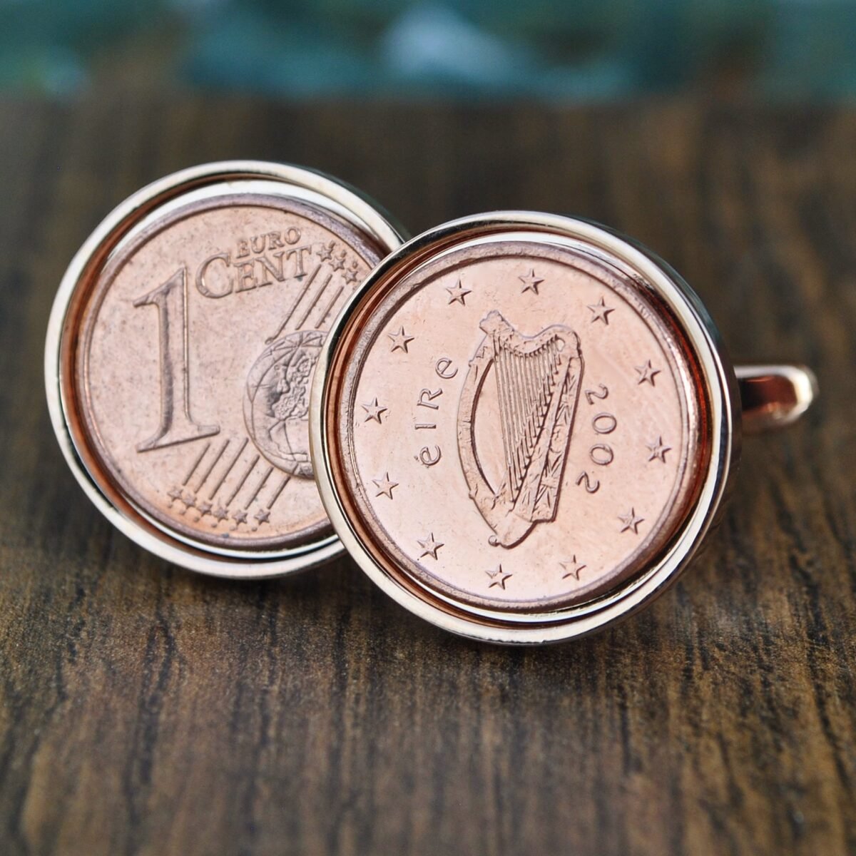 2002 Irish One Cent Cufflinks