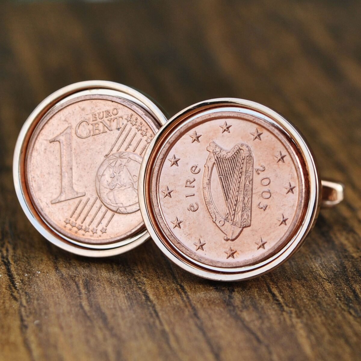 2003 Irish One Cent Cufflinks