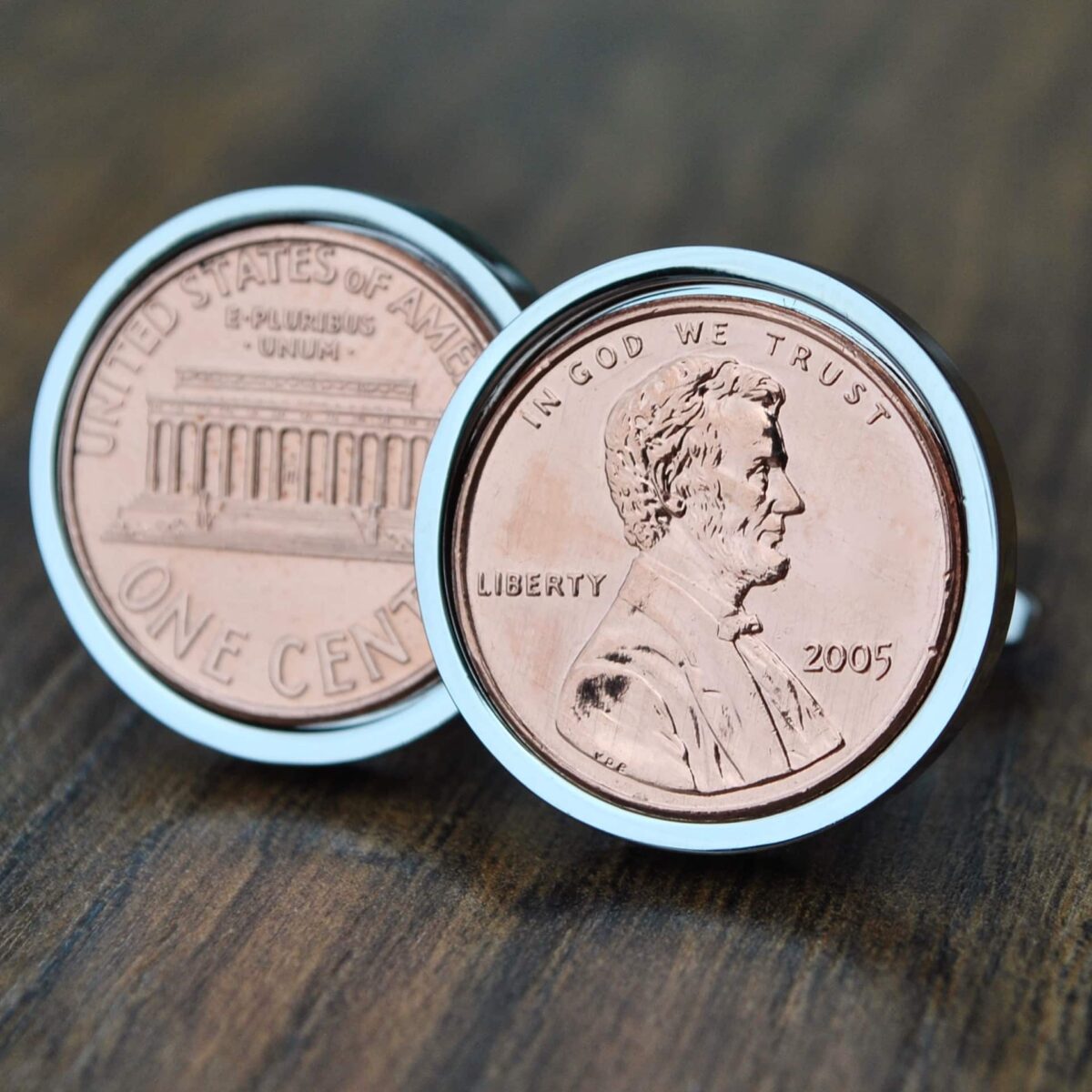 2005 U.S. Penny Coin Cufflinks
