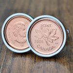 2005 Canadian Penny Coin Cufflinks