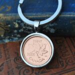 2005 Canadian Penny Coin Keyring