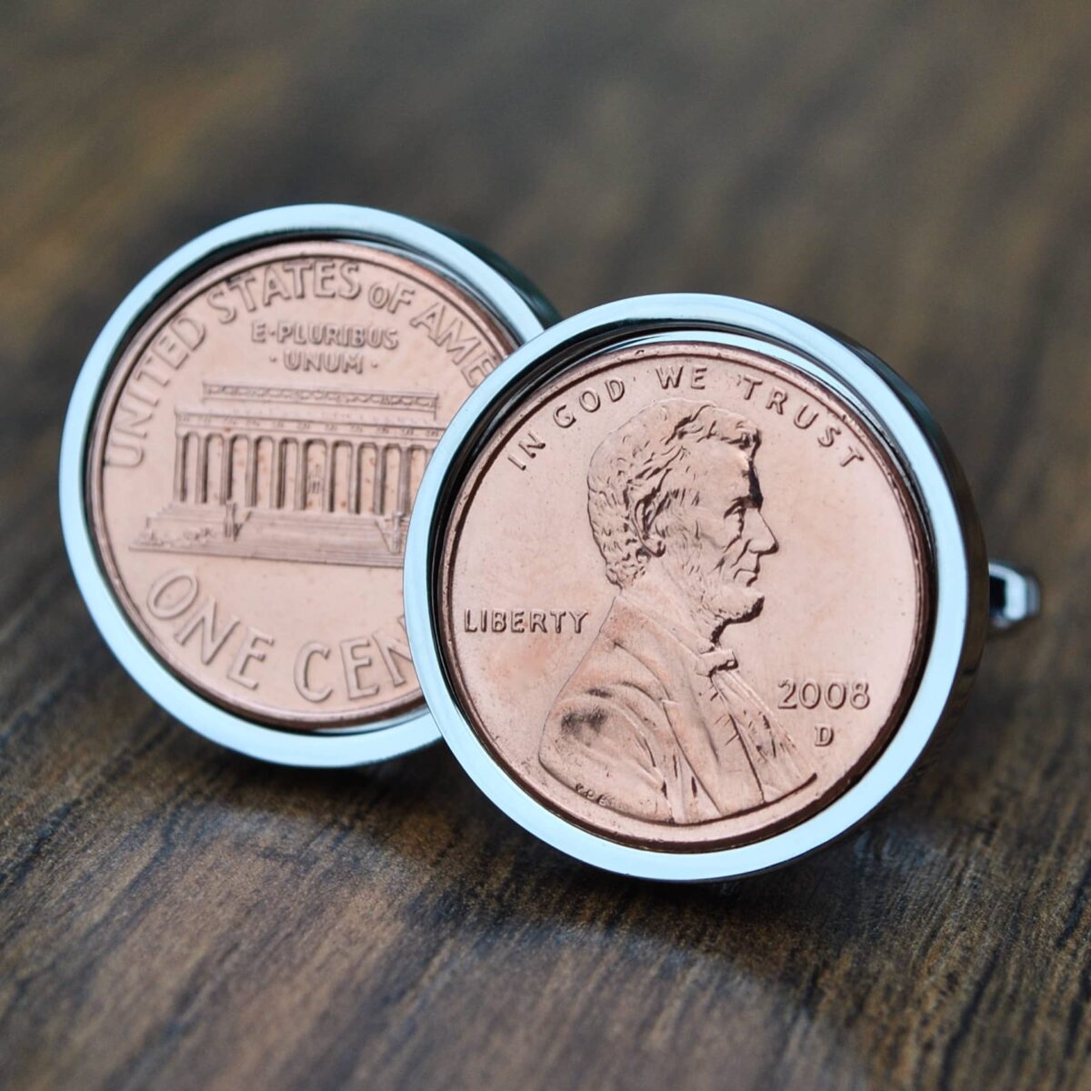 2008 U.S. Penny Coin Cufflinks