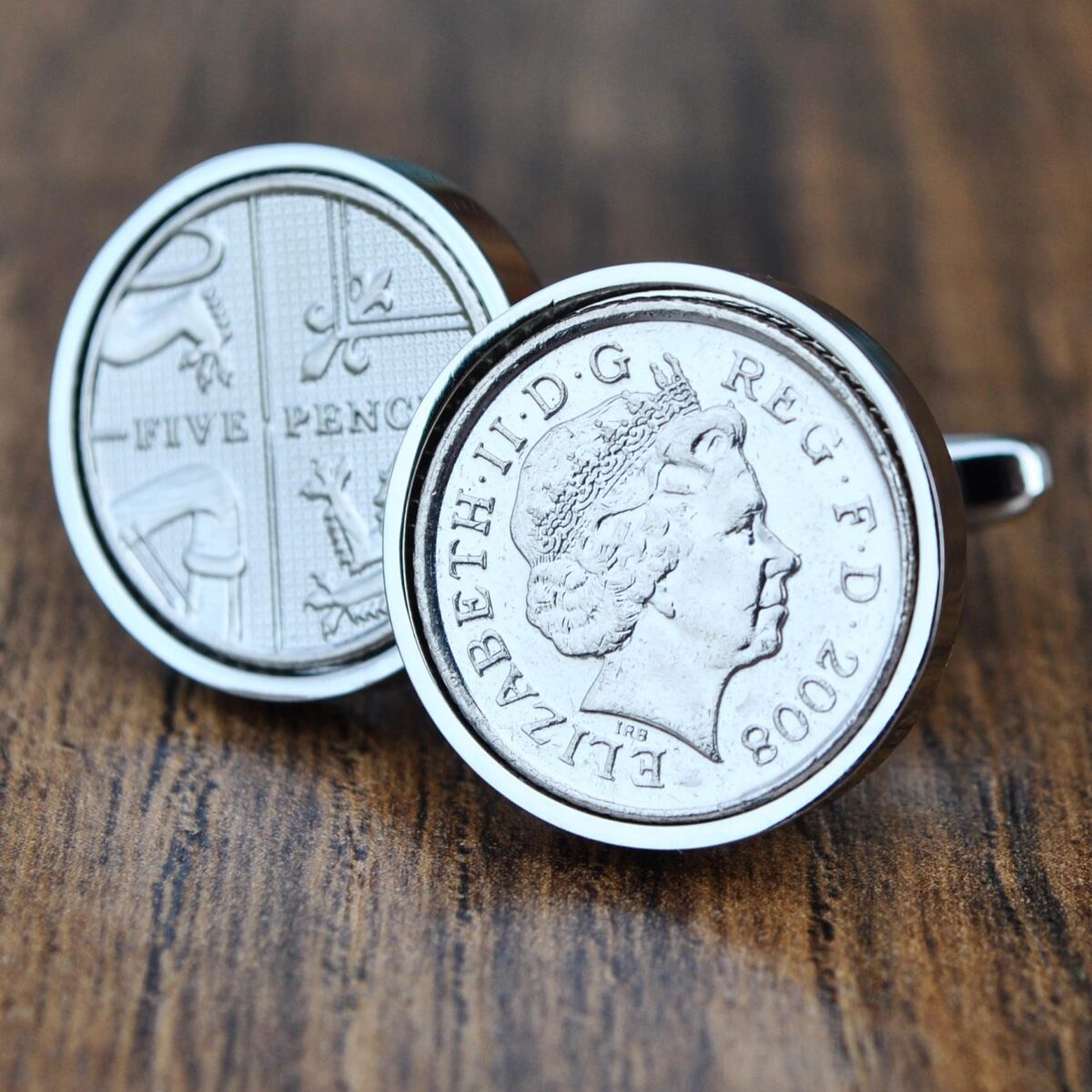 2008 Five Pence Cufflinks