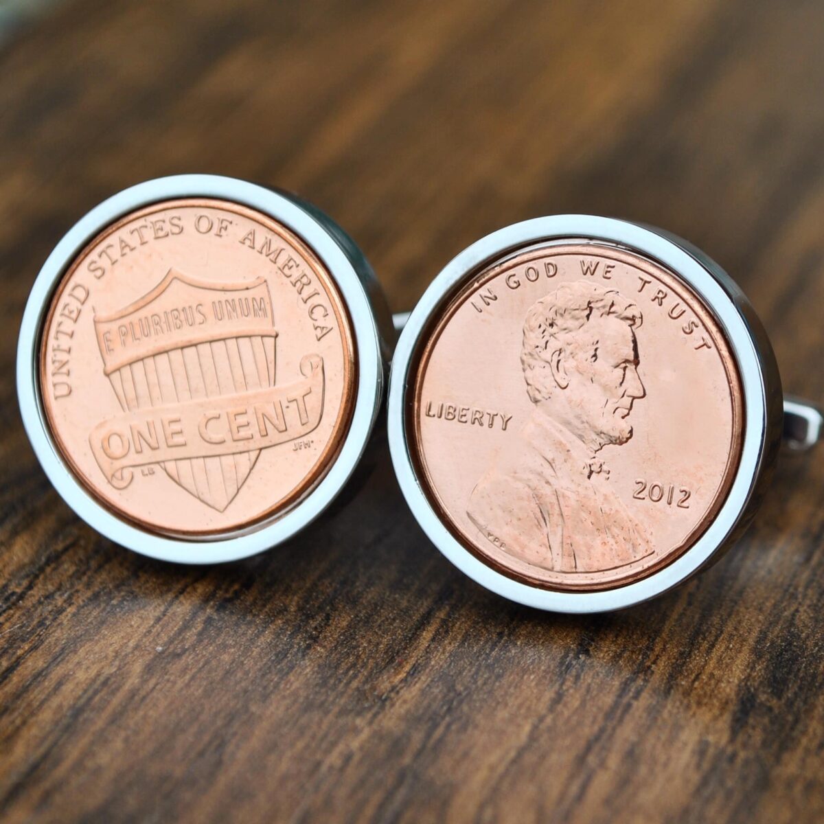 2012 U.S. Penny Coin Cufflinks