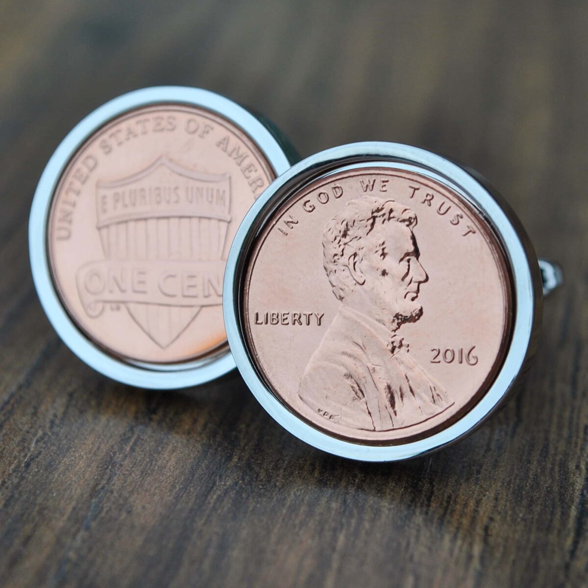 2016 U.S. Penny Coin Cufflinks