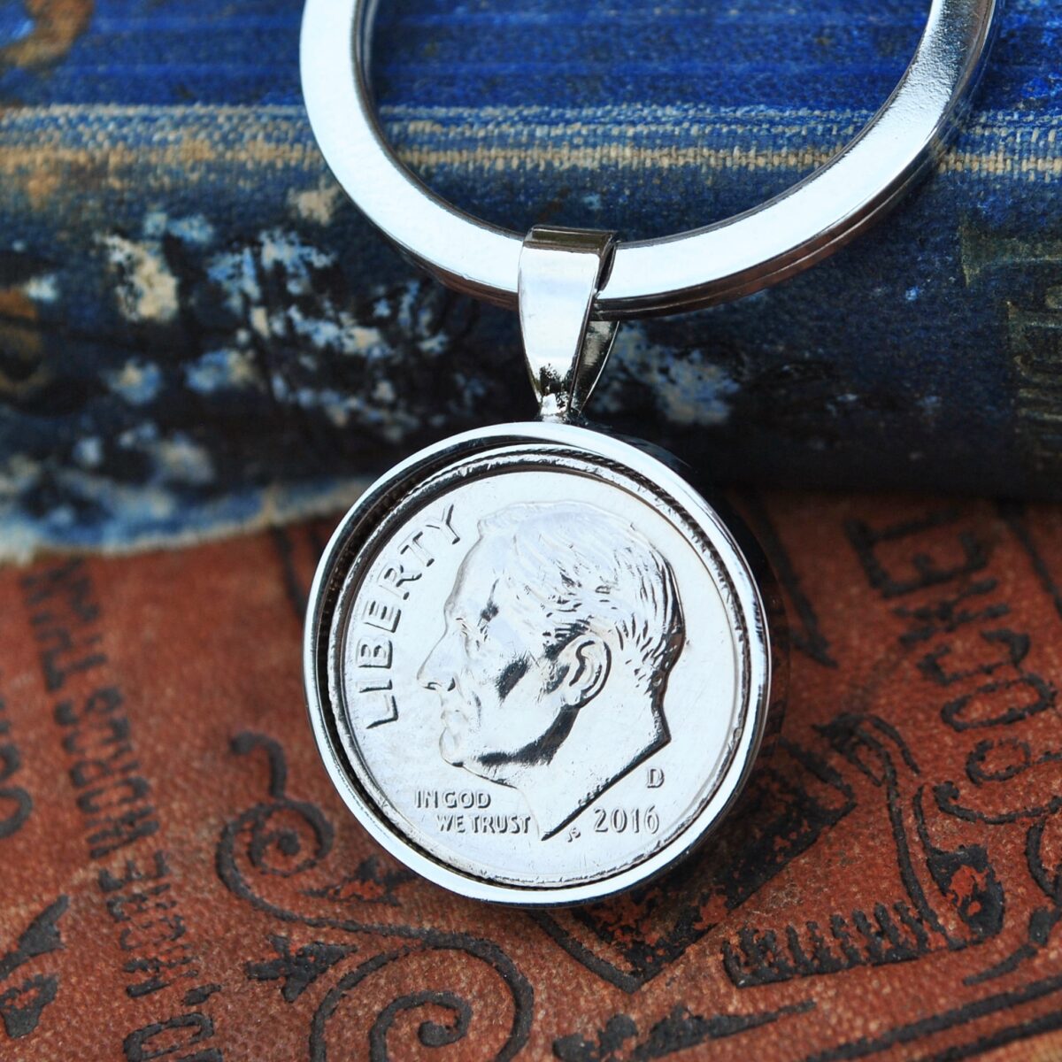 2016 U.S. Dime Coin Keyring
