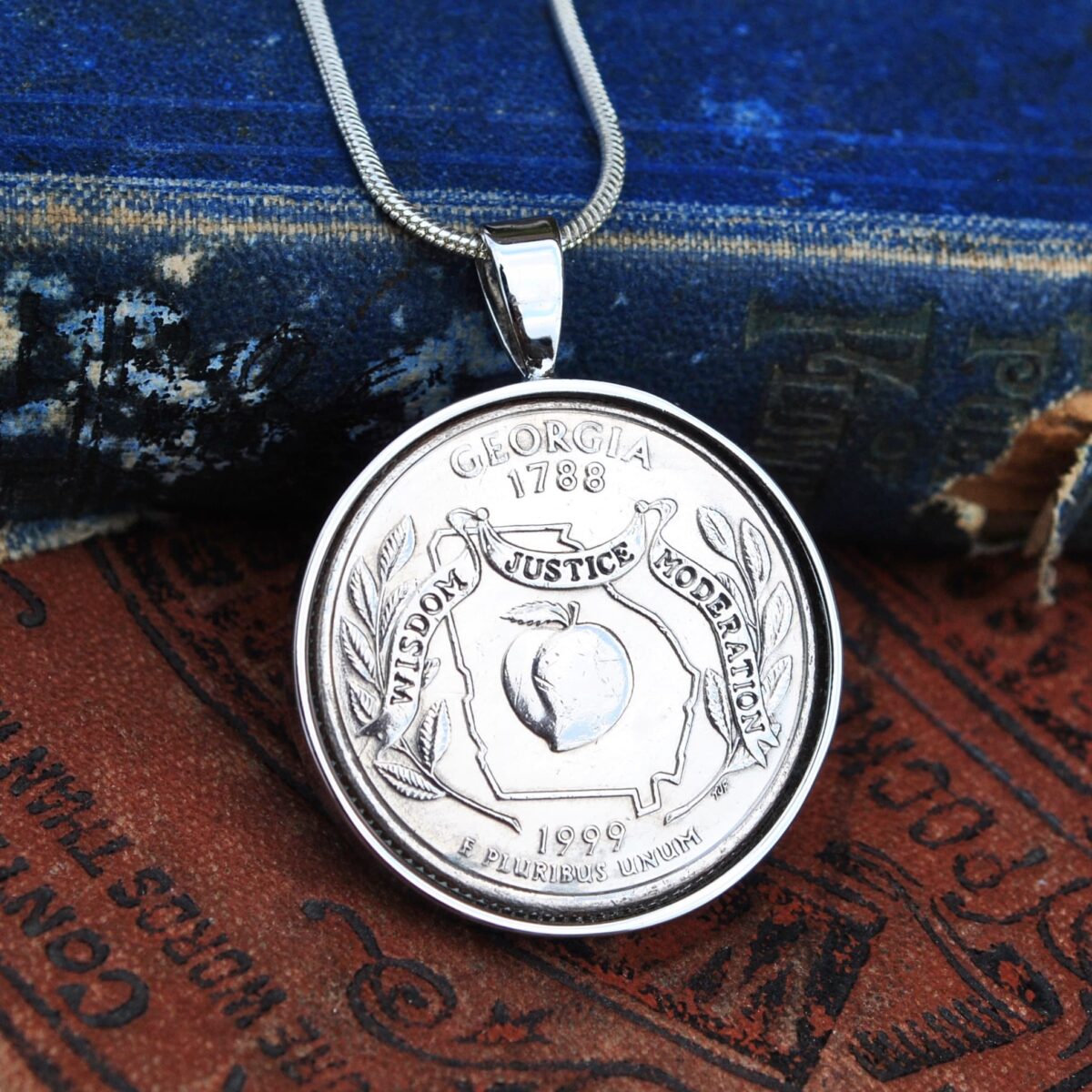  Georgia State Quarter Coin Necklace