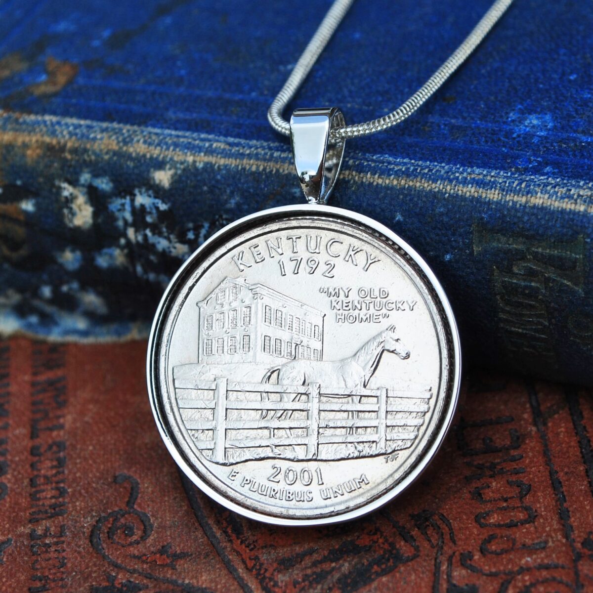  Kentucky State Quarter Coin Necklace
