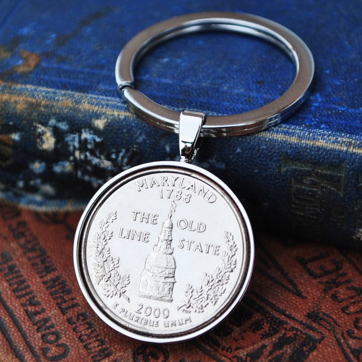  Maryland State Quarter Coin Keyring