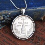 Maryland State Quarter Coin Necklace
