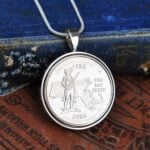  Massachusetts State Quarter Coin Necklace