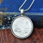  Nebraska State Quarter Coin Necklace