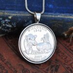  Wisconsin State Quarter Coin Necklace