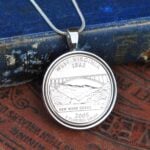  West Virginia State Quarter Coin Necklace
