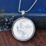  Wyoming State Quarter Coin Necklace
