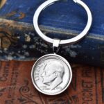 1963 U.S. Dime Coin Keyring