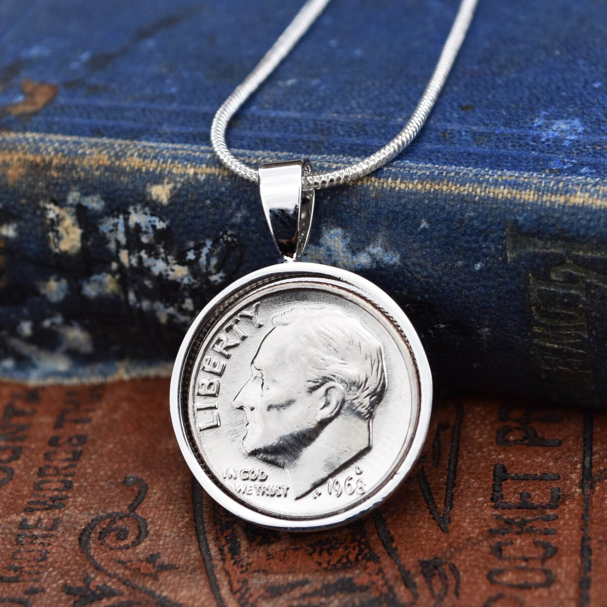 1968 U.S. Dime Coin Necklace