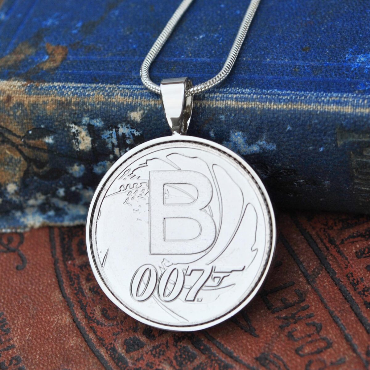 B Letter A to Z 10p Coin Necklace