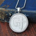 G Letter A to Z 10p Coin Necklace