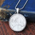 M Letter A to Z 10p Coin Necklace