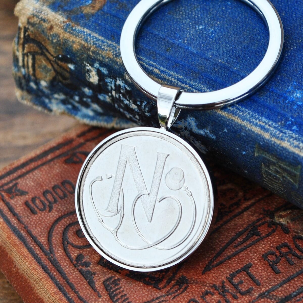 N Letter A to Z 10p Coin Keyring
