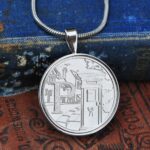 P Letter A to Z 10p Coin Necklace