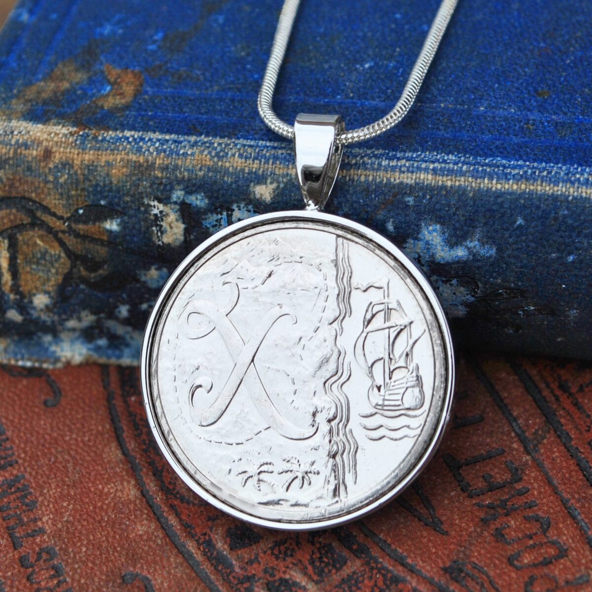 X Letter A to Z 10p Coin Necklace