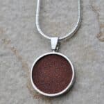 Leather Anniversary Necklace, 3rd Leather Anniversary Gift - Dark Brown